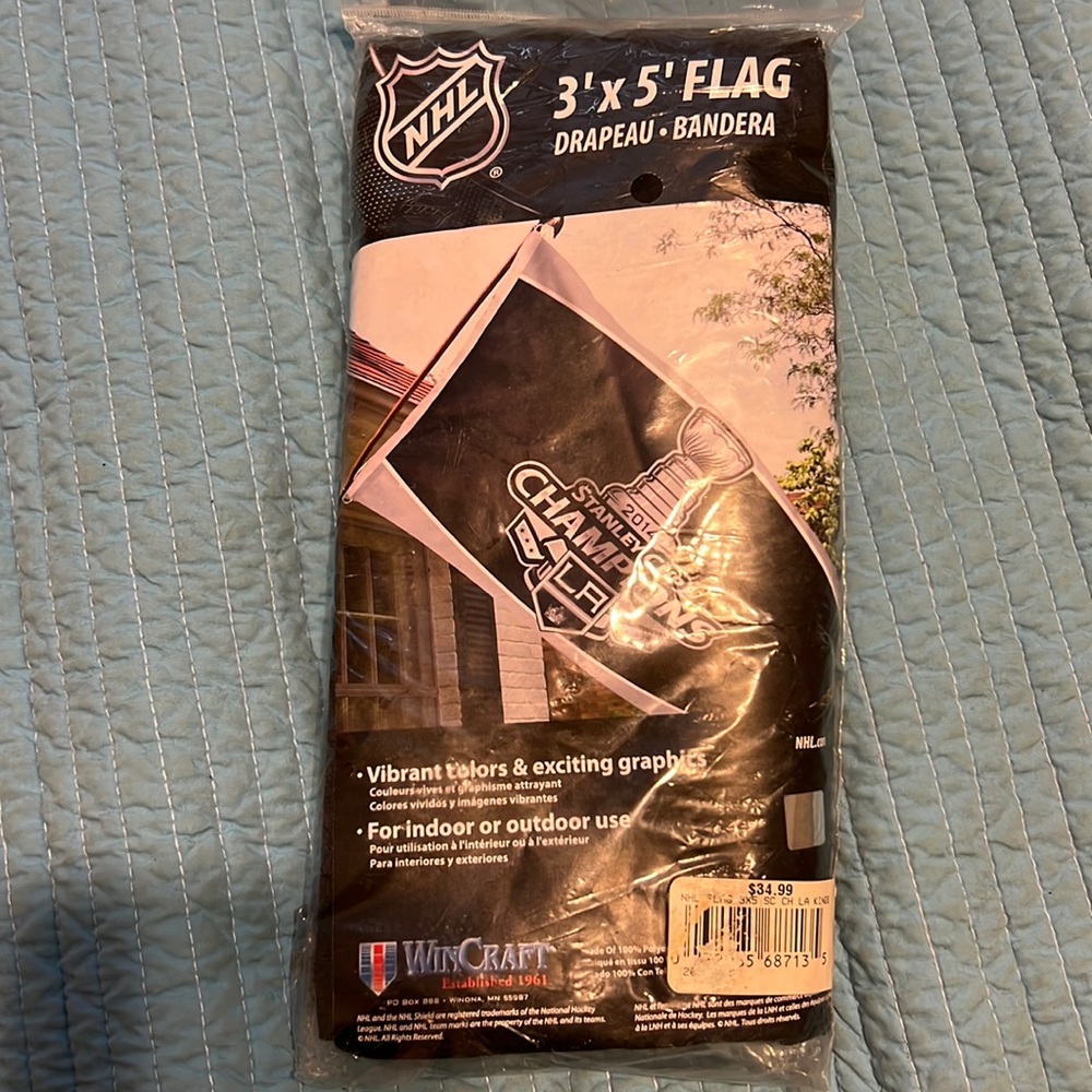 NHL 3’x 5’ la kings 2014 Stanley cup champions flag